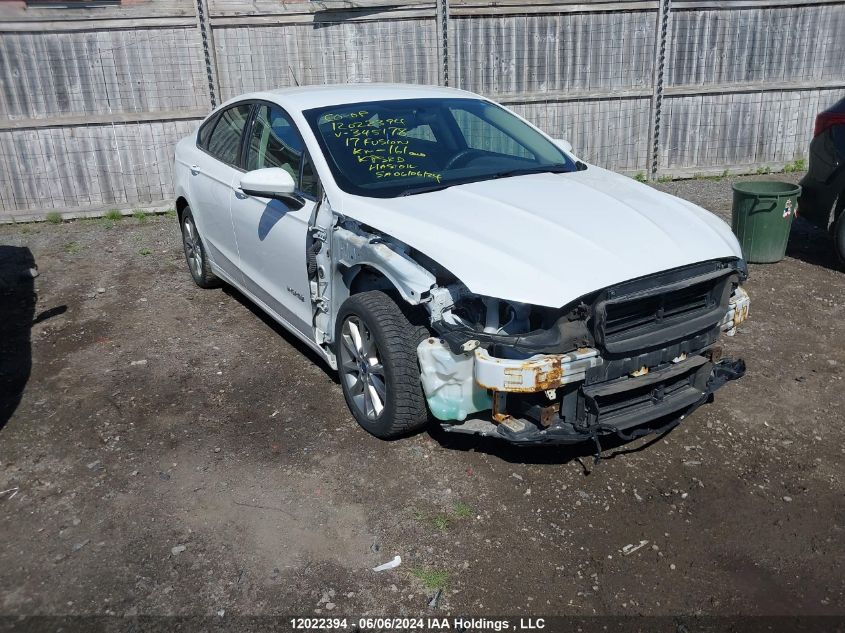 2017 Ford Fusion S Hybrid VIN: 3FA6P0UU4HR345178 Lot: 12022394