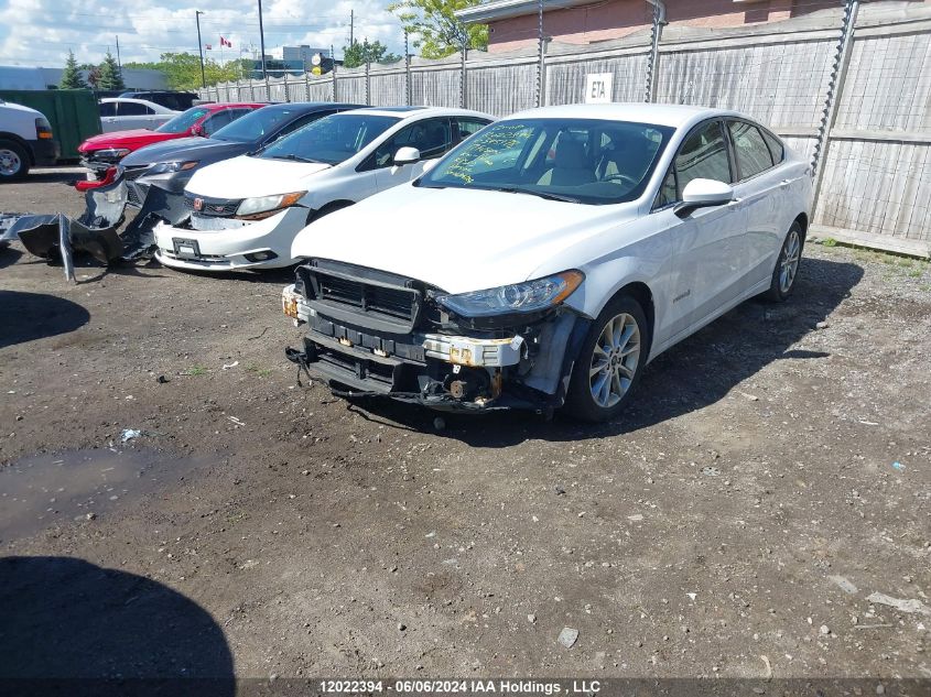 2017 Ford Fusion S Hybrid VIN: 3FA6P0UU4HR345178 Lot: 12022394