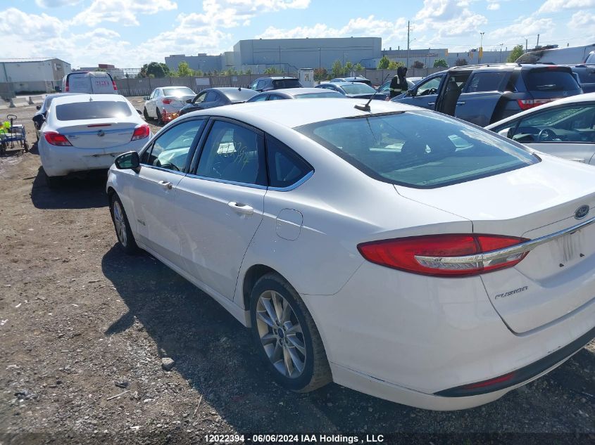 2017 Ford Fusion S Hybrid VIN: 3FA6P0UU4HR345178 Lot: 12022394