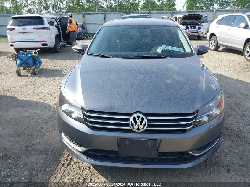 2012 Volkswagen Passat VIN: 1VWAH7A33CC013162 Lot: 12022403