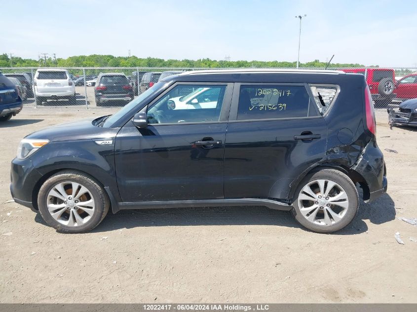 2015 Kia Soul VIN: KNDJP3A51F7215639 Lot: 12022417