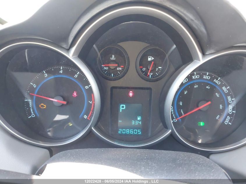 2011 Chevrolet Cruze Lt VIN: 1G1PF5S94B7179992 Lot: 12022428