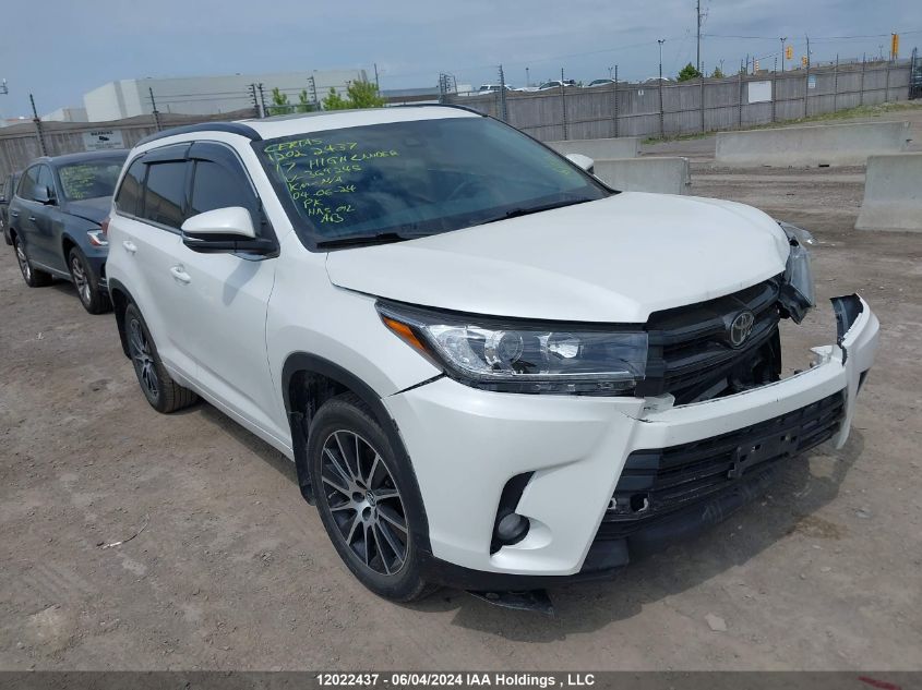 2017 Toyota Highlander Se/Xle VIN: 5TDJZRFH3HS369245 Lot: 12022437