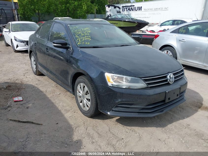 2016 Volkswagen Jetta Sedan VIN: 3VW267AJ3GM395254 Lot: 12022445