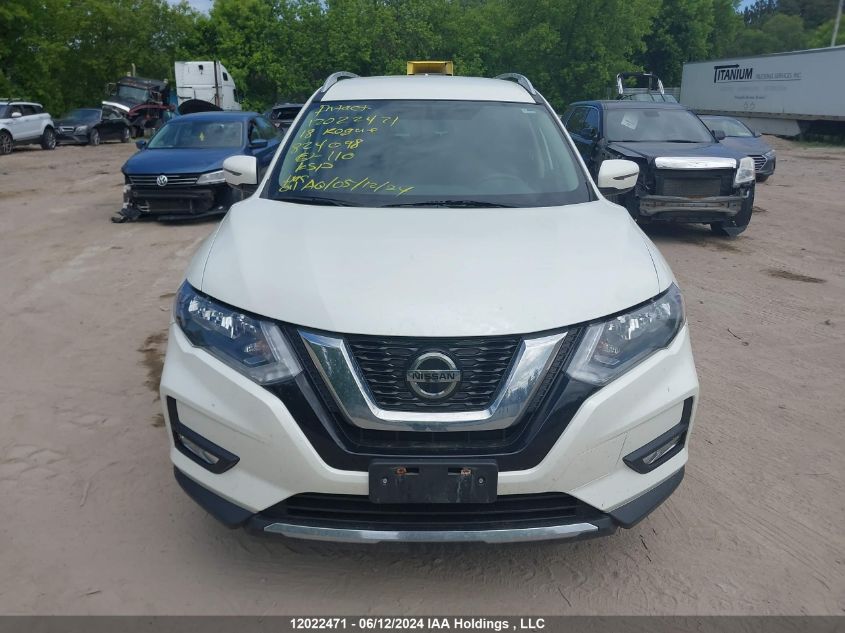 2018 Nissan Rogue Sv/Sl VIN: 5N1AT2MV7JC824098 Lot: 12022471