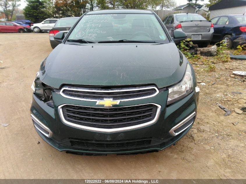 2015 Chevrolet Cruze VIN: 1G1PC5SB3F7116500 Lot: 12022522