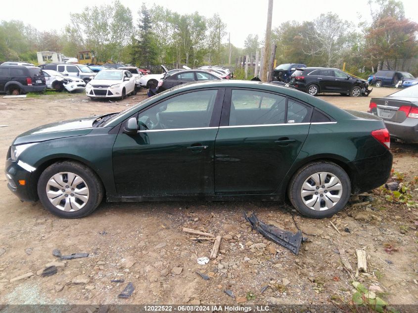 2015 Chevrolet Cruze VIN: 1G1PC5SB3F7116500 Lot: 12022522