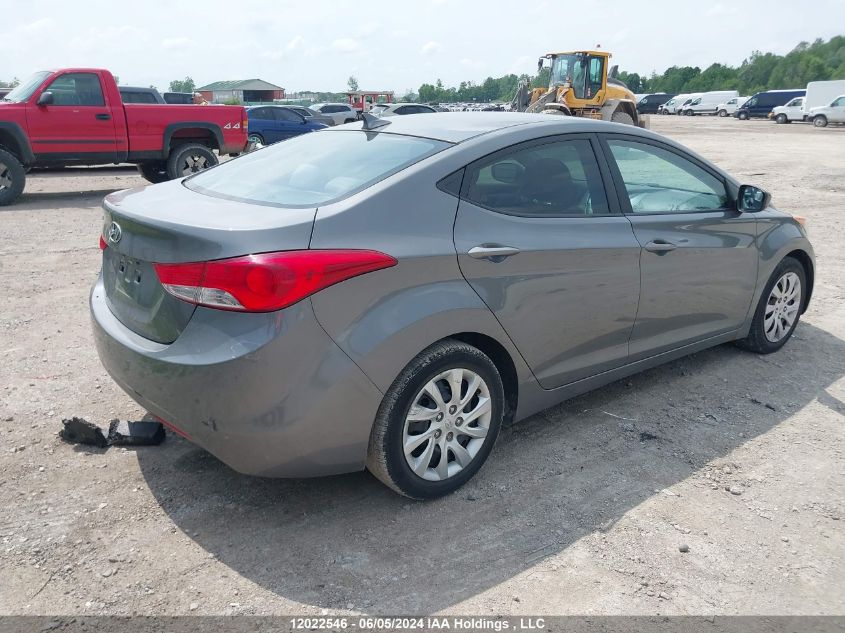 2012 Hyundai Elantra Gl VIN: 5NPDH4AE9CH125064 Lot: 12022546