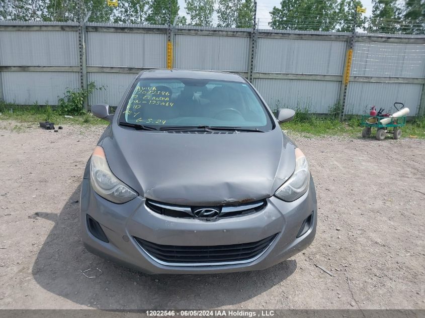 2012 Hyundai Elantra Gl VIN: 5NPDH4AE9CH125064 Lot: 12022546