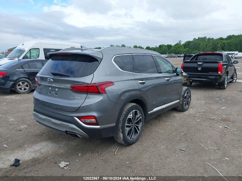 2019 Hyundai Santa Fe Ultimate 2.0 VIN: 5NMS5CAA9KH124337 Lot: 12022567