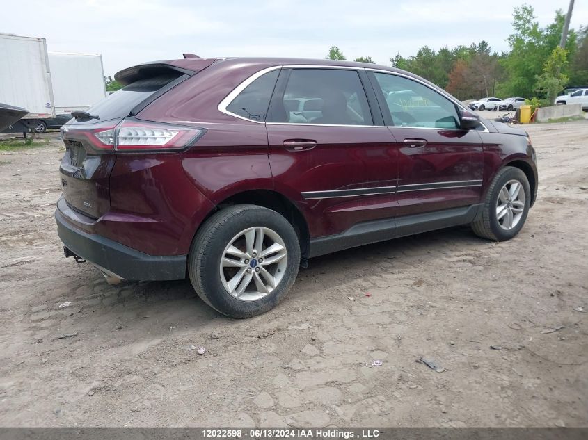 2017 Ford Edge Sel VIN: 2FMPK3J81HBC56832 Lot: 12022598