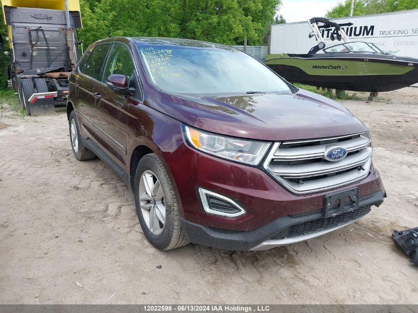 2017 Ford Edge Sel VIN: 2FMPK3J81HBC56832 Lot: 12022598