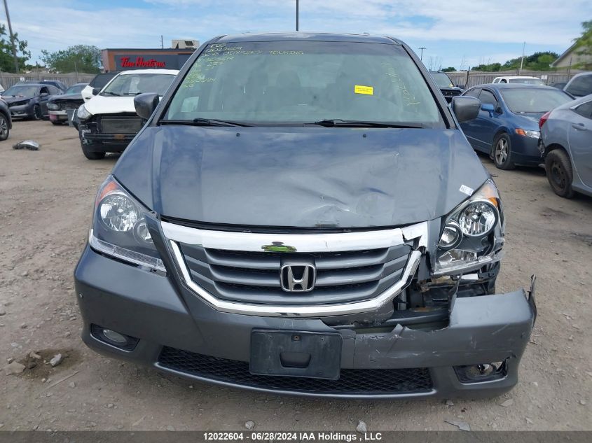 2010 Honda Odyssey Touring VIN: 5FNRL3H88AB505619 Lot: 12022604