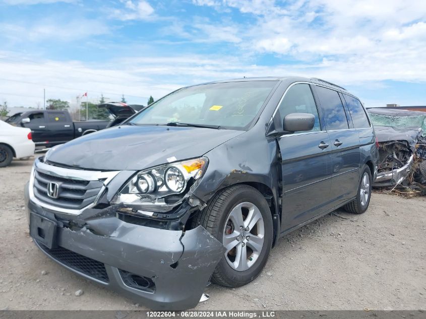 2010 Honda Odyssey Touring VIN: 5FNRL3H88AB505619 Lot: 12022604