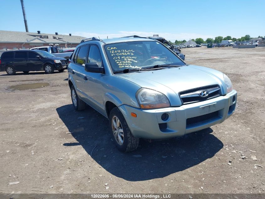 2009 Hyundai Tucson Gls VIN: KM8JM12B99U008693 Lot: 12022606