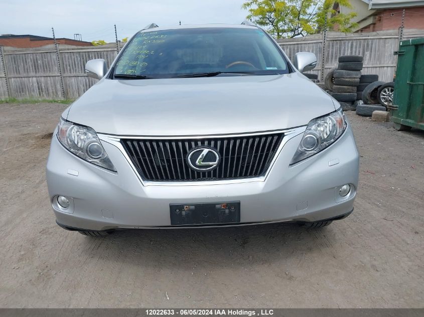 2010 Lexus Rx 350 VIN: 2T2BK1BA2AC009722 Lot: 12022633