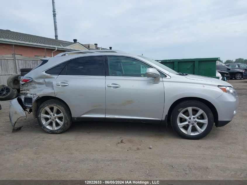 2010 Lexus Rx 350 VIN: 2T2BK1BA2AC009722 Lot: 12022633