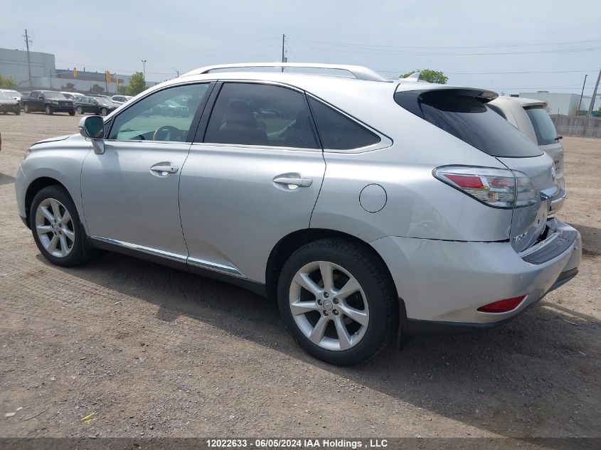 2010 Lexus Rx 350 VIN: 2T2BK1BA2AC009722 Lot: 12022633