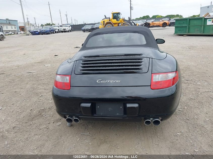 2006 Porsche 911 New Generation Carrera Cabriolet VIN: WP0CA29936S757768 Lot: 12022651