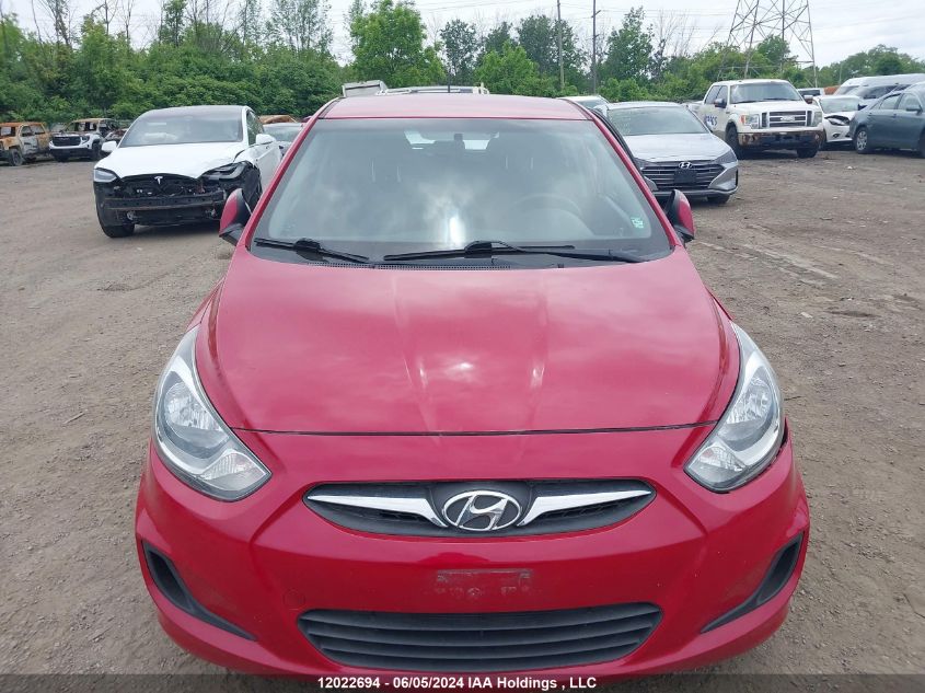 2014 Hyundai Accent Gl VIN: KMHCT5AE0EU152156 Lot: 12022694
