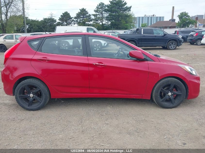 2014 Hyundai Accent Gl VIN: KMHCT5AE0EU152156 Lot: 12022694