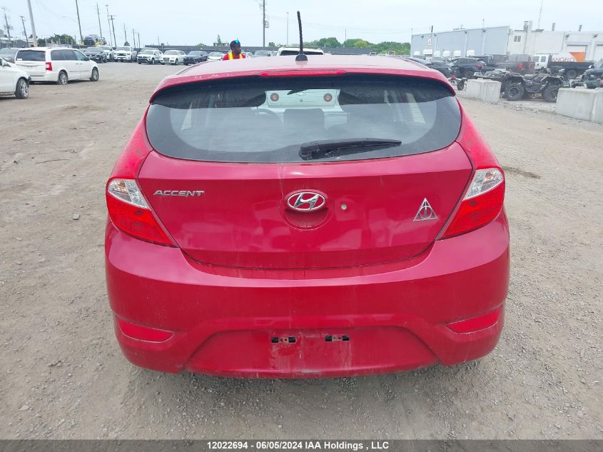 2014 Hyundai Accent Gl VIN: KMHCT5AE0EU152156 Lot: 12022694