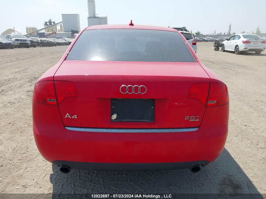 2006 Audi A4 VIN: WAUDF78E66A217500 Lot: 12022697