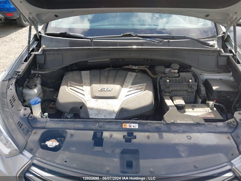 2017 Hyundai Santa Fe VIN: KM8SNDHF7HU226580 Lot: 12022698