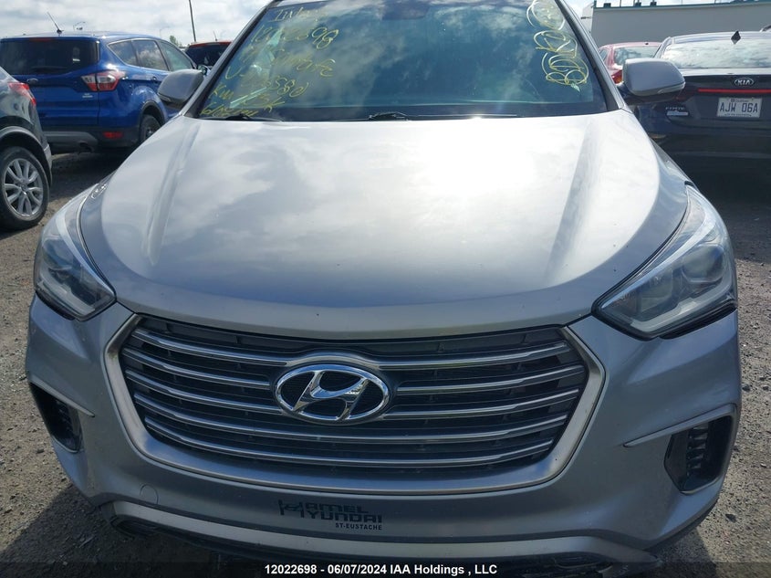 2017 Hyundai Santa Fe VIN: KM8SNDHF7HU226580 Lot: 12022698