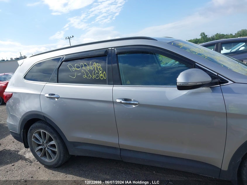 2017 Hyundai Santa Fe VIN: KM8SNDHF7HU226580 Lot: 12022698