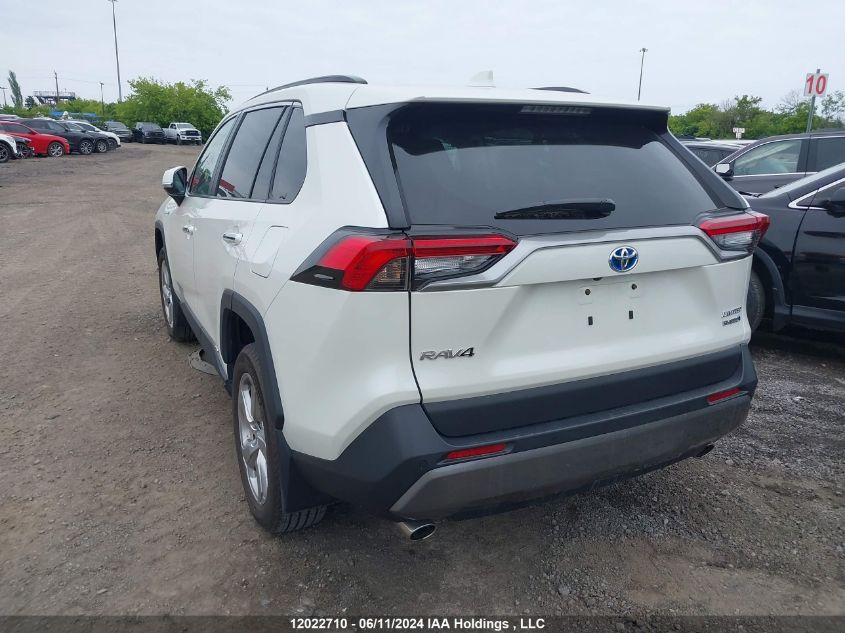 2020 Toyota Rav4 Limited VIN: 2T3DWRFV4LW076330 Lot: 12022710