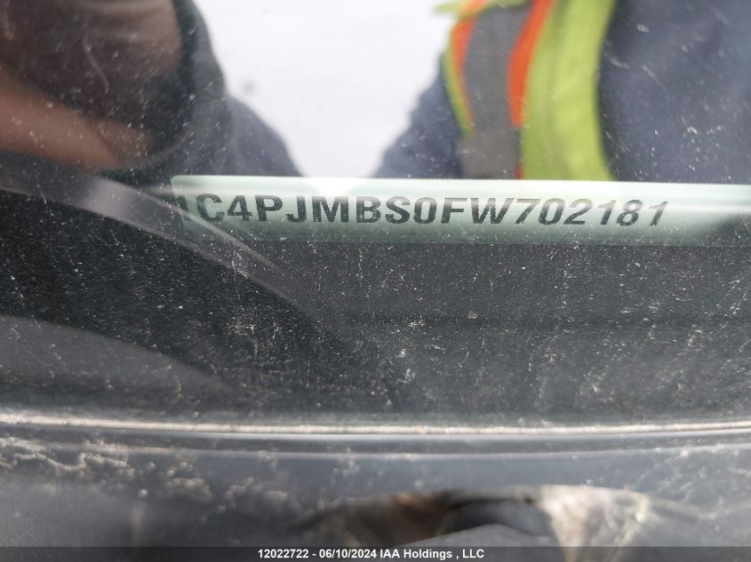 2015 Jeep Cherokee VIN: 1C4PJMBS0FW702181 Lot: 12022722