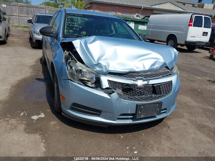 2012 Chevrolet Cruze VIN: 1G1PC5SH8C7214034 Lot: 12022736