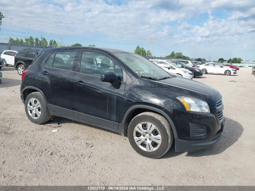 2016 Chevrolet Trax VIN: 3GNCJKSB9GL193368 Lot: 12022739