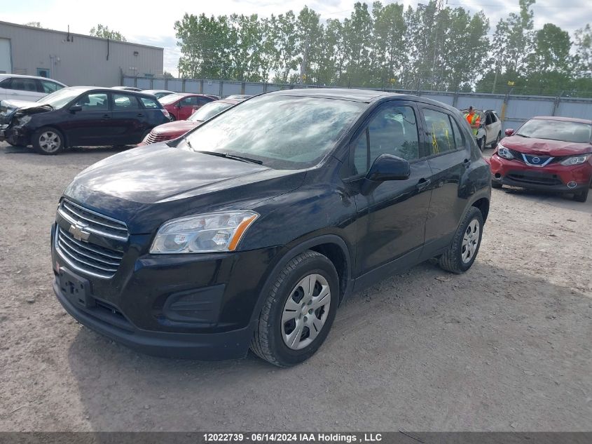 2016 Chevrolet Trax VIN: 3GNCJKSB9GL193368 Lot: 12022739