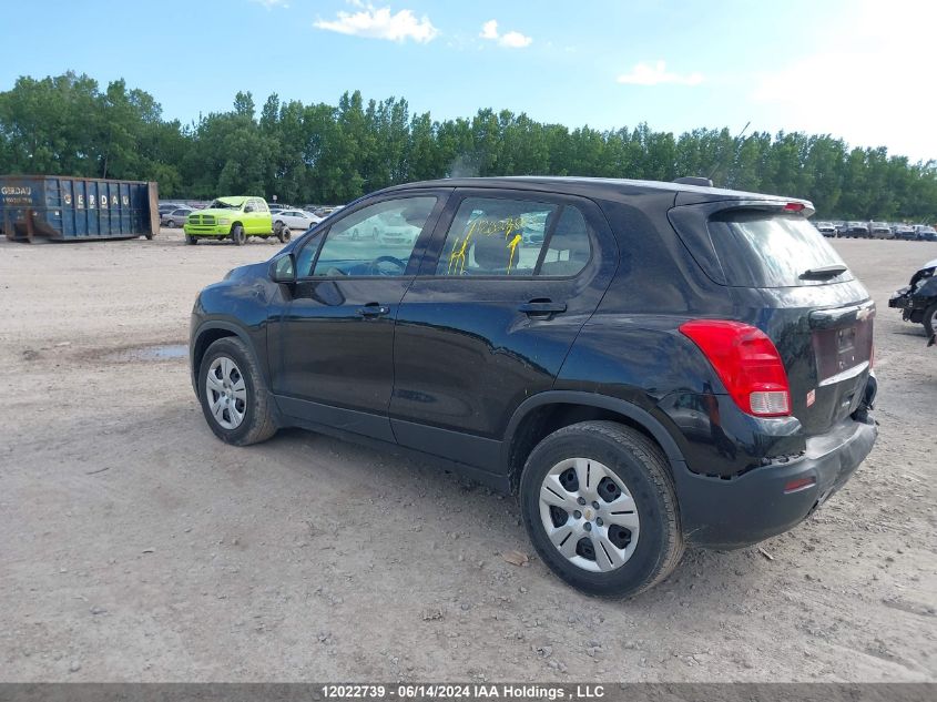 2016 Chevrolet Trax VIN: 3GNCJKSB9GL193368 Lot: 12022739