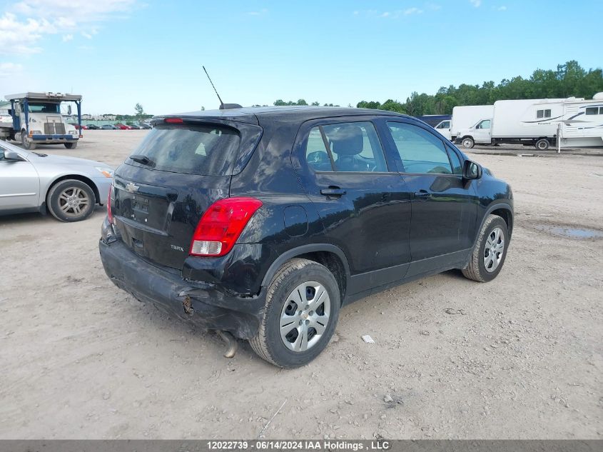 2016 Chevrolet Trax VIN: 3GNCJKSB9GL193368 Lot: 12022739