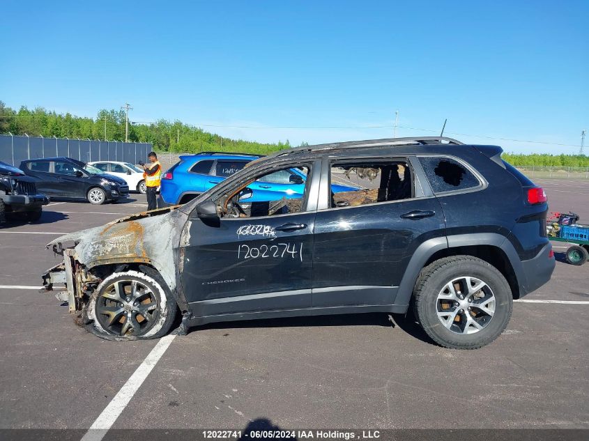 2018 Jeep Cherokee Trailhawk VIN: 1C4PJMBXXJD592627 Lot: 12022741