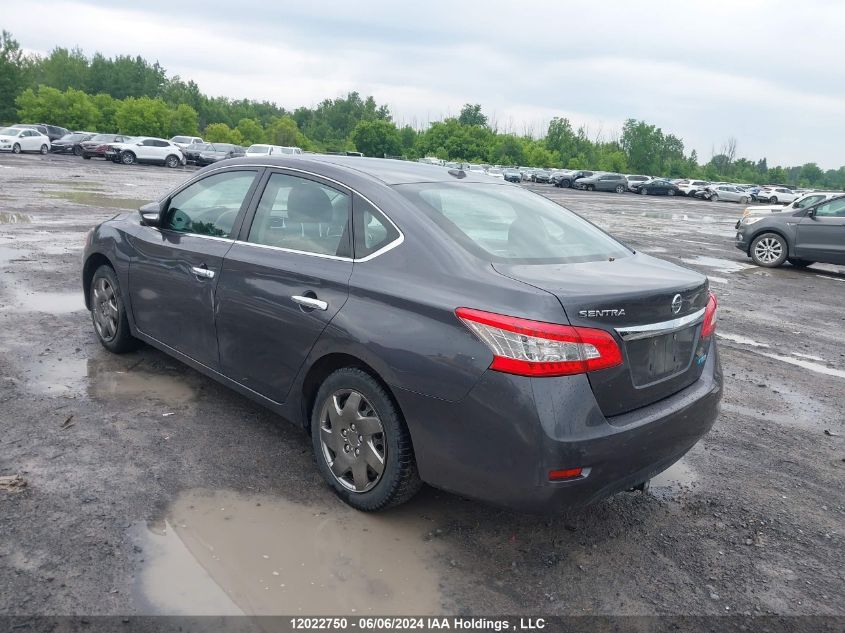 2015 Nissan Sentra VIN: 3N1AB7AP4FL653125 Lot: 12022750