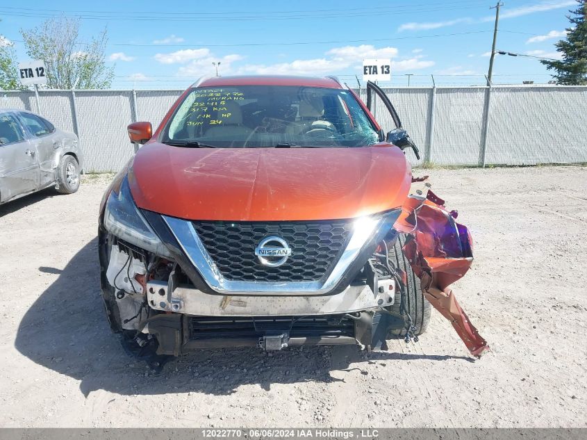 2019 Nissan Murano S/Sl/Sv/Platinum VIN: 5N1AZ2MS8KN122415 Lot: 12022770