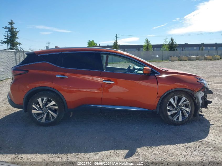 2019 Nissan Murano S/Sl/Sv/Platinum VIN: 5N1AZ2MS8KN122415 Lot: 12022770