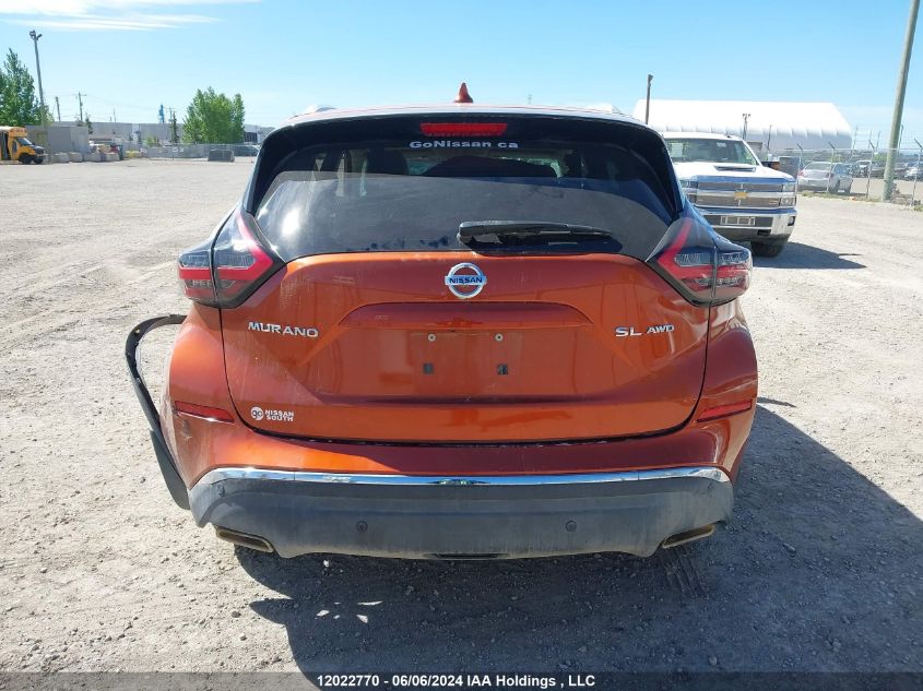 2019 Nissan Murano S/Sl/Sv/Platinum VIN: 5N1AZ2MS8KN122415 Lot: 12022770