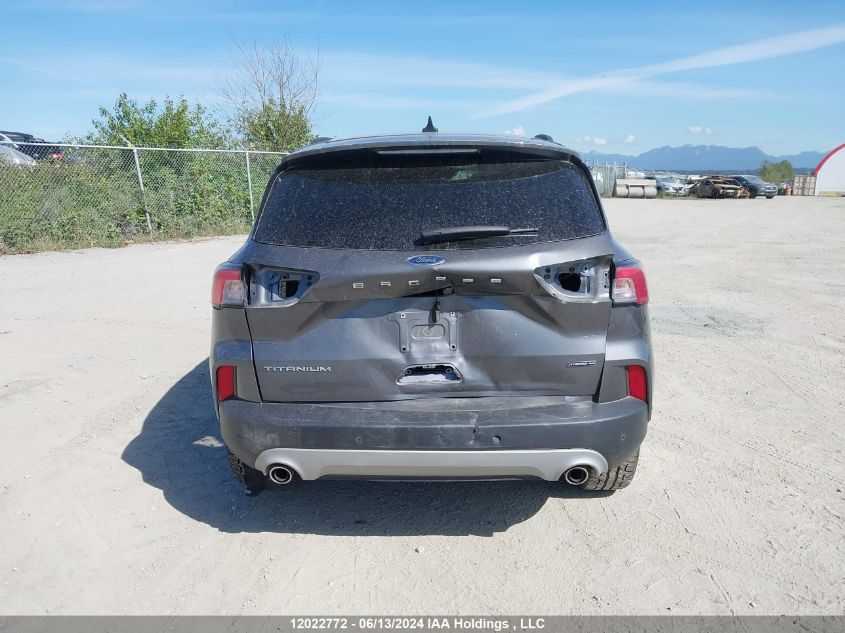 2021 Ford Escape Titanium VIN: 1FMCU9DZXMUA71330 Lot: 12022772