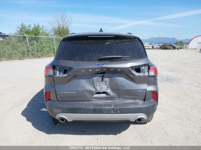 2021 Ford Escape Titanium VIN: 1FMCU9DZXMUA71330 Lot: 12022772