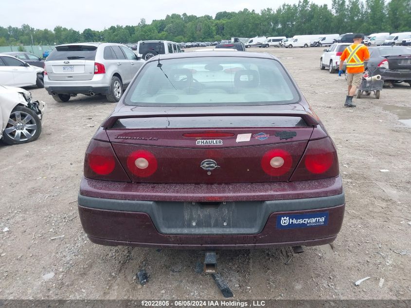 2003 Chevrolet Impala VIN: 2G1WH52K939264061 Lot: 12022805