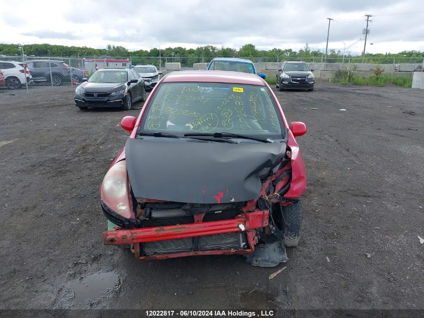 2007 Honda Fit VIN: JHMGD37417S820582 Lot: 12022817