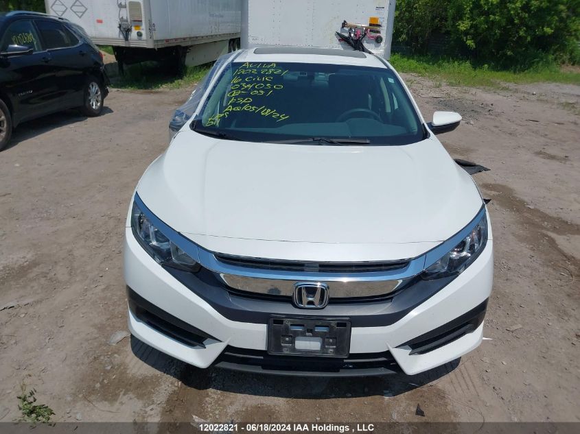 2016 Honda Civic Ex 4Dr VIN: 2HGFC2F76GH034050 Lot: 12022821