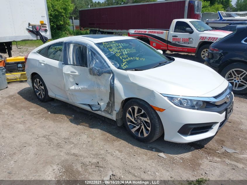 2016 Honda Civic Ex 4Dr VIN: 2HGFC2F76GH034050 Lot: 12022821