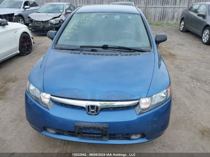 2008 Honda Civic Sdn VIN: 2HGFA16428H015521 Lot: 12022842