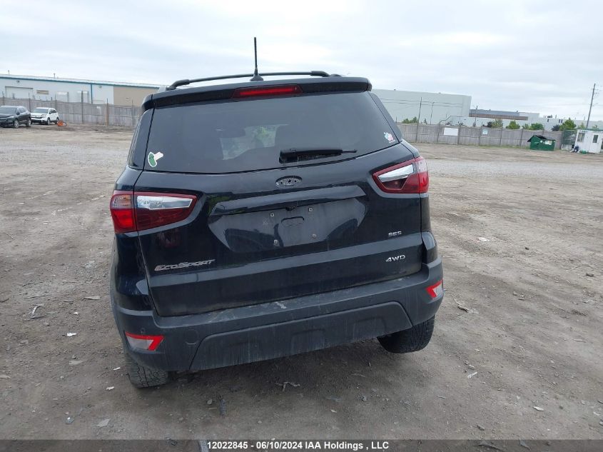 2018 Ford Ecosport Ses VIN: MAJ6P1CL0JC190793 Lot: 12022845